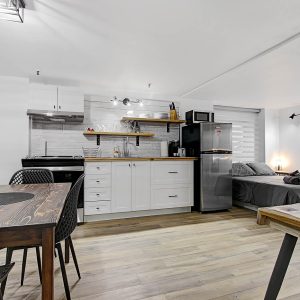 cuisine lit électroménagers table